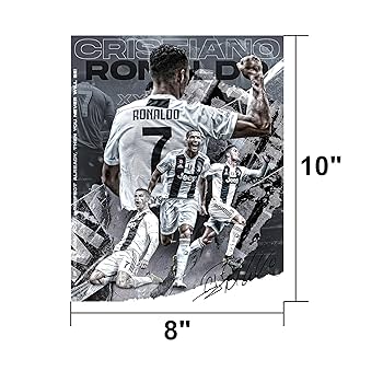 Amazon.co.jp: サッカー スーパースター キャンバスポスター 6枚